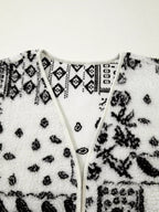 Sherpa Paisley Print Pocketed Western Fashion Vest Jacket