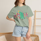 Merry Christmas Tree Graphic T-Shirt
