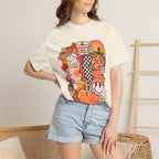 Autumn Cozy Collage T-Shirt — Fall Pumpkin Spice Graphic Tee