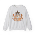 Pumpkin Season Sweatshirt - Leopard Bow Fall Crewneck