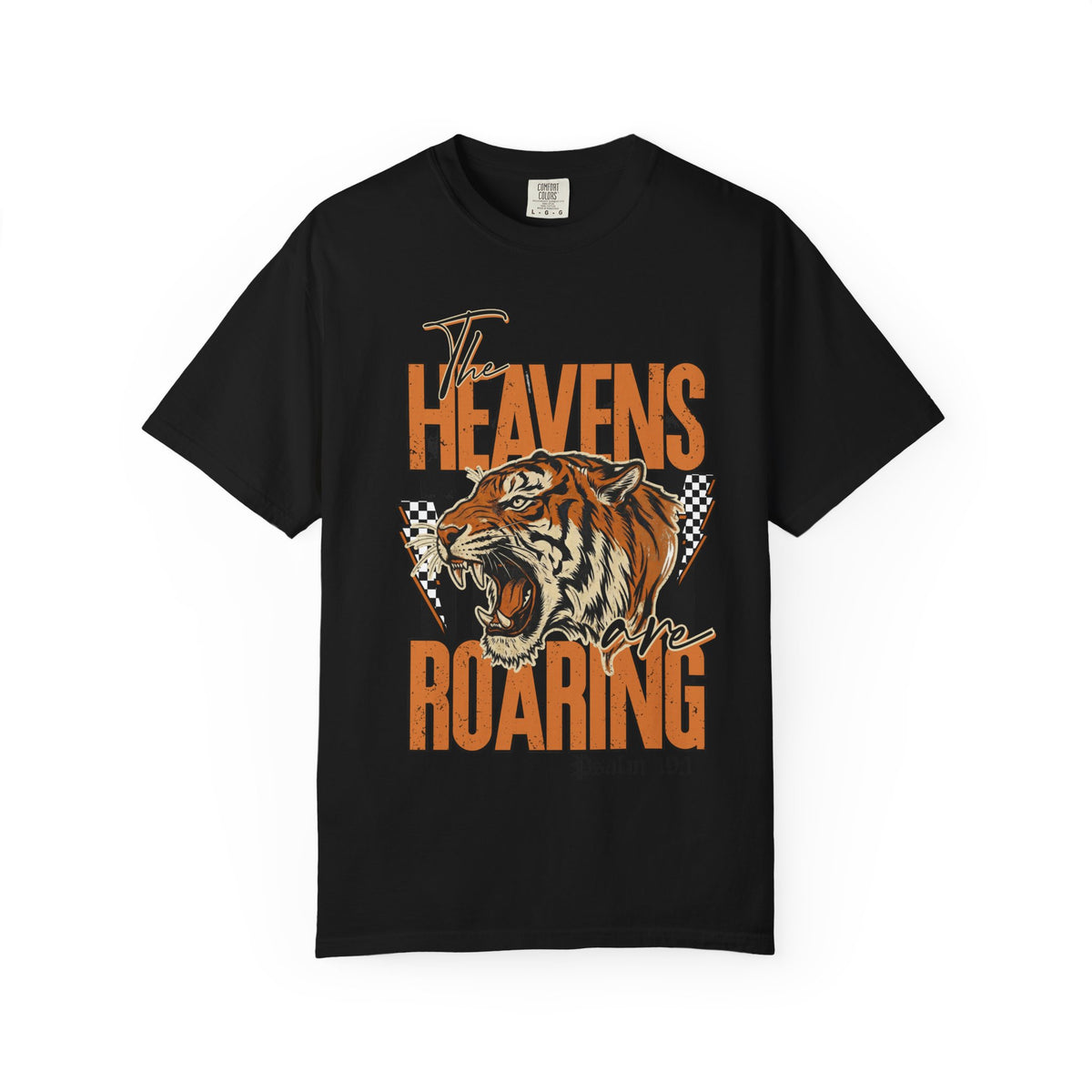 The Heavens Roaring Tiger T-Shirt – Psalm 19:1 Vintage Graphic Tee