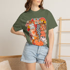 Autumn Cozy Collage T-Shirt — Fall Pumpkin Spice Graphic Tee