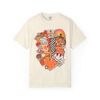 Autumn Cozy Collage T-Shirt — Fall Pumpkin Spice Graphic Tee