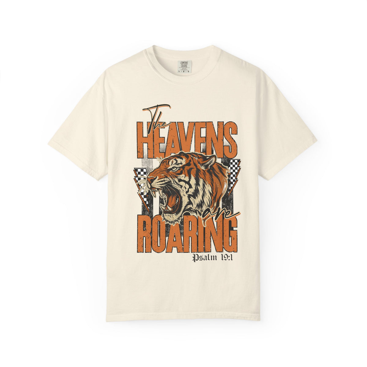 The Heavens Roaring Tiger T-Shirt – Psalm 19:1 Vintage Graphic Tee
