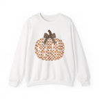 Pumpkin Season Sweatshirt - Leopard Bow Fall Crewneck