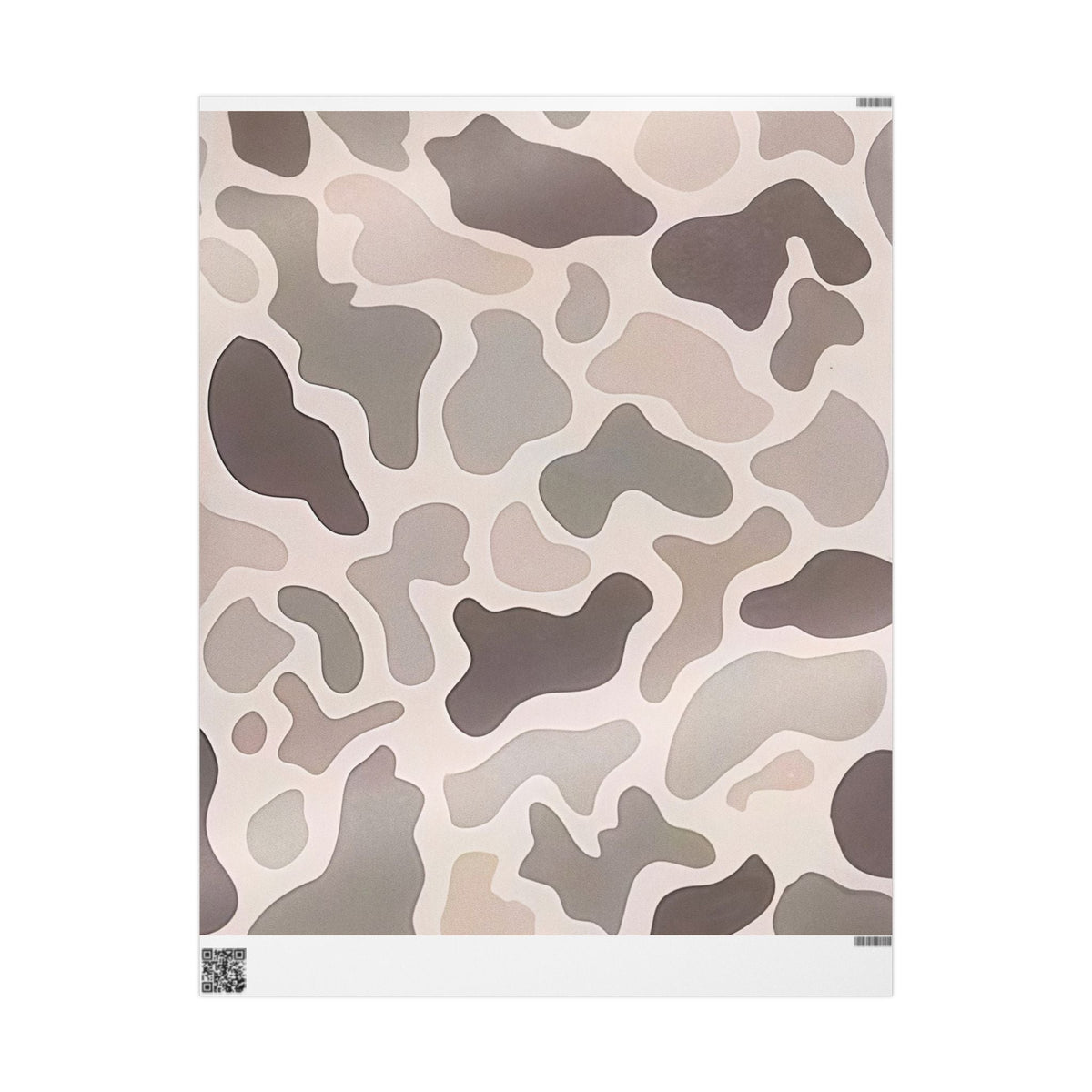 Neutral Camouflage Wrapping Paper