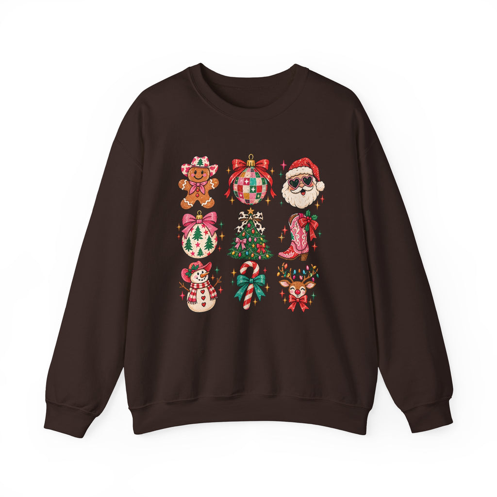 Christmas Holiday Icons Crewneck Sweatshirt