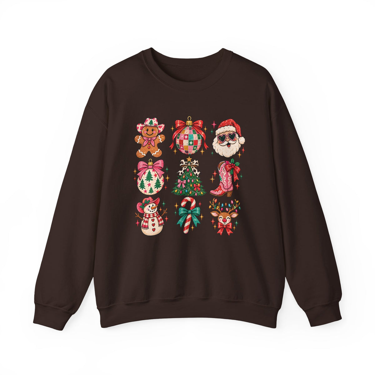 Christmas Holiday Icons Crewneck Sweatshirt