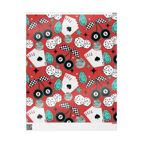 Casino Games Wrapping Paper