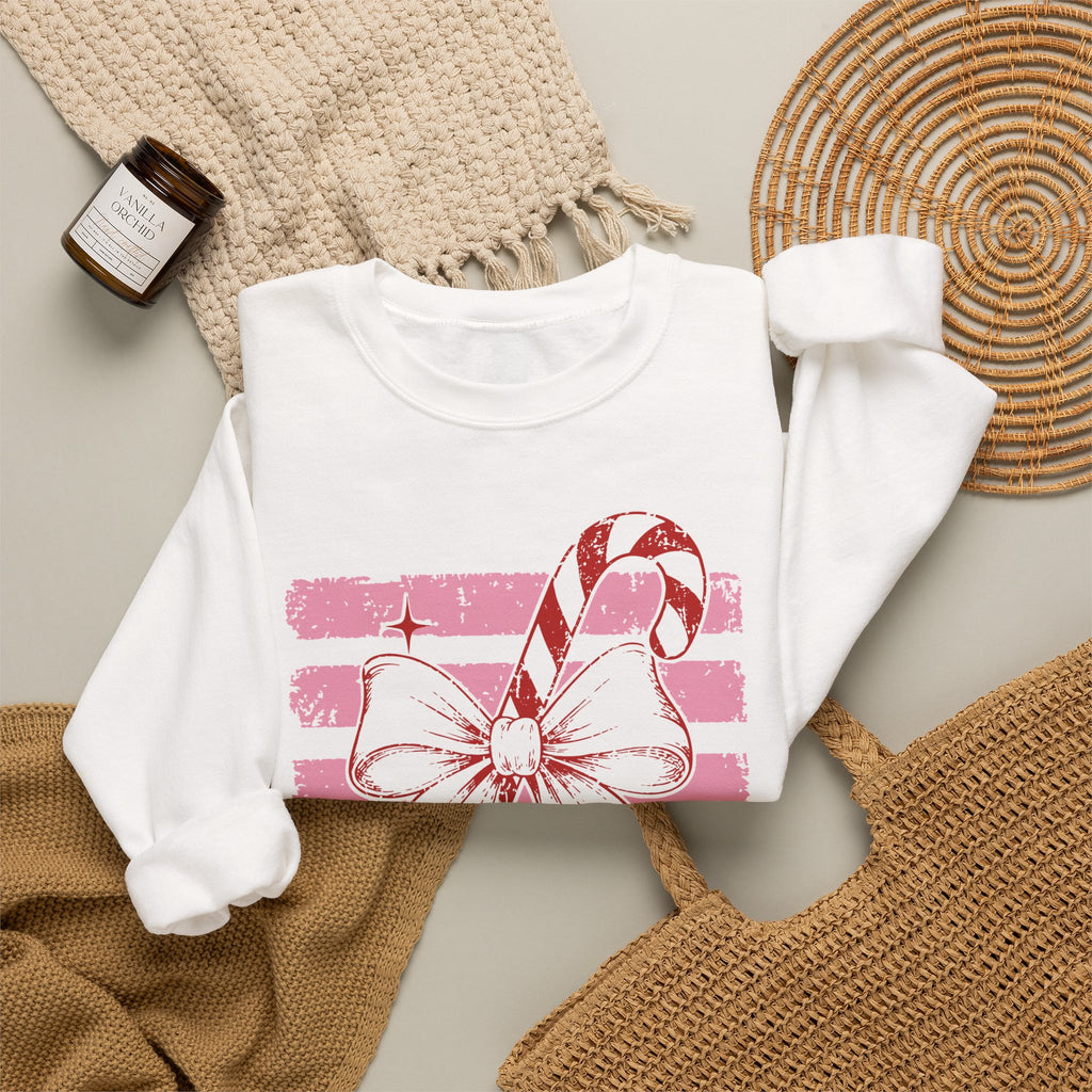 Christmas Cutie Candy Cane Sweatshirt