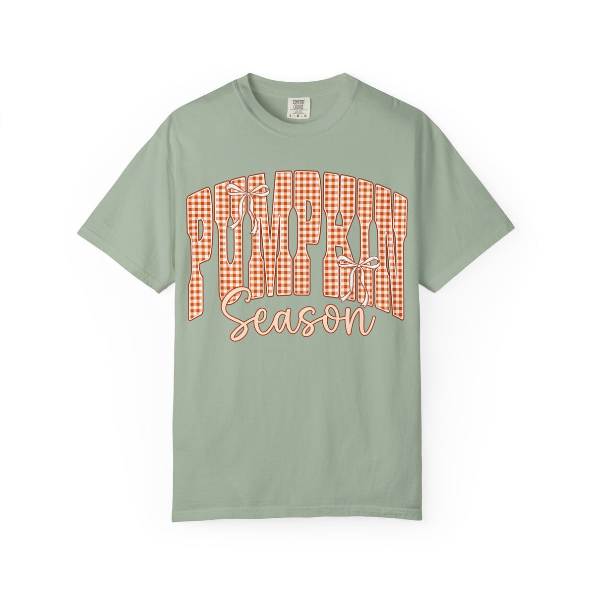 Pumpkin Season T-Shirt — Gingham Fall Graphic Tee