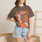 Autumn Cozy Collage T-Shirt — Fall Pumpkin Spice Graphic Tee
