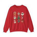 Christmas Holiday Icons Crewneck Sweatshirt