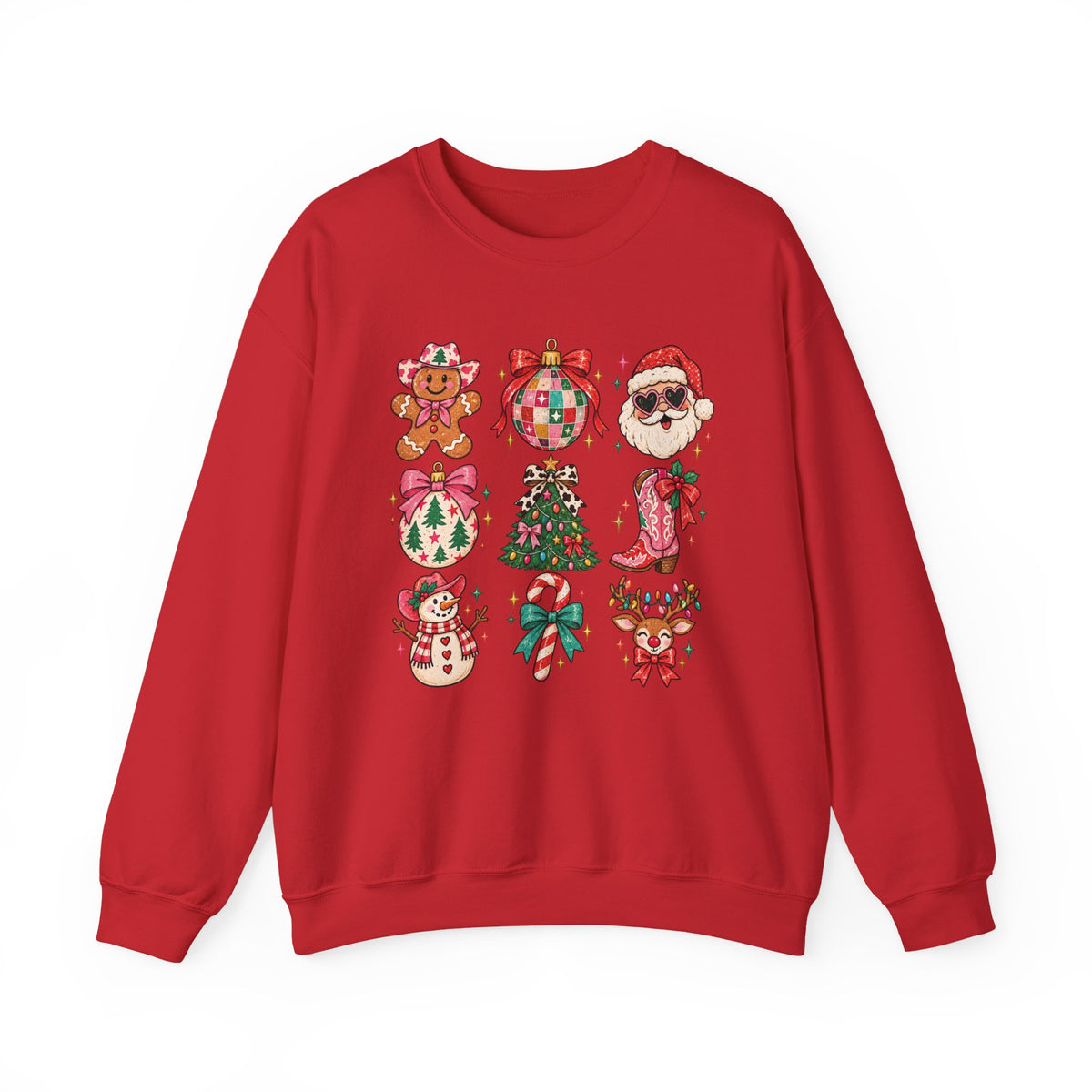 Christmas Holiday Icons Crewneck Sweatshirt