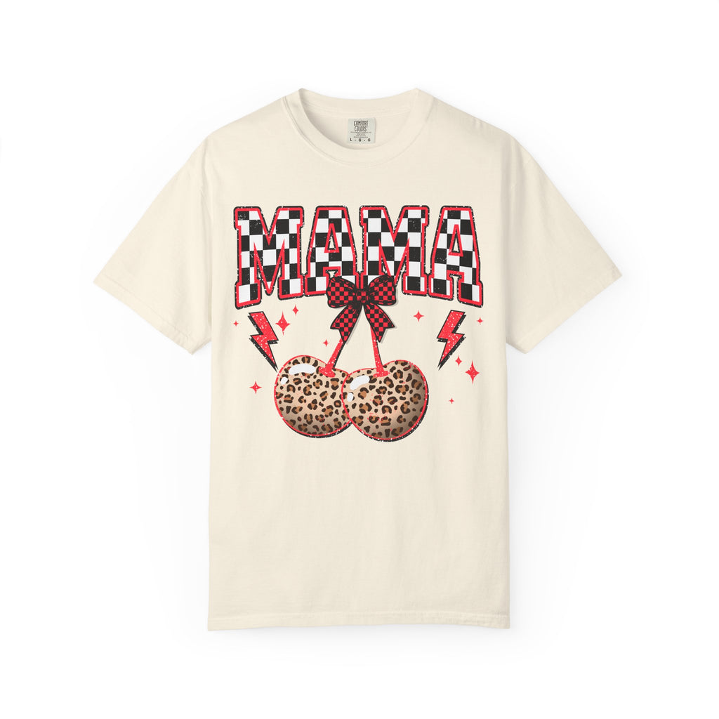 Mama Cherry Leopard Graphic T-Shirt