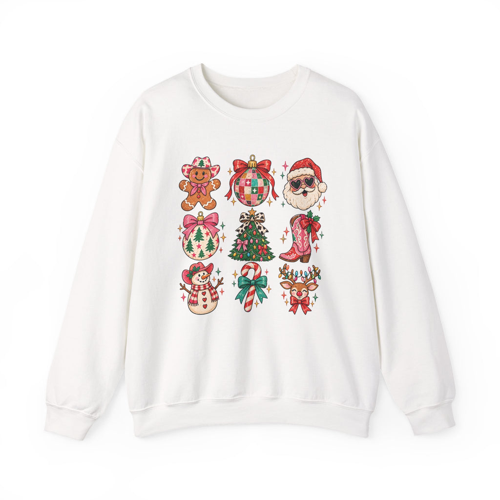 Christmas Holiday Icons Crewneck Sweatshirt