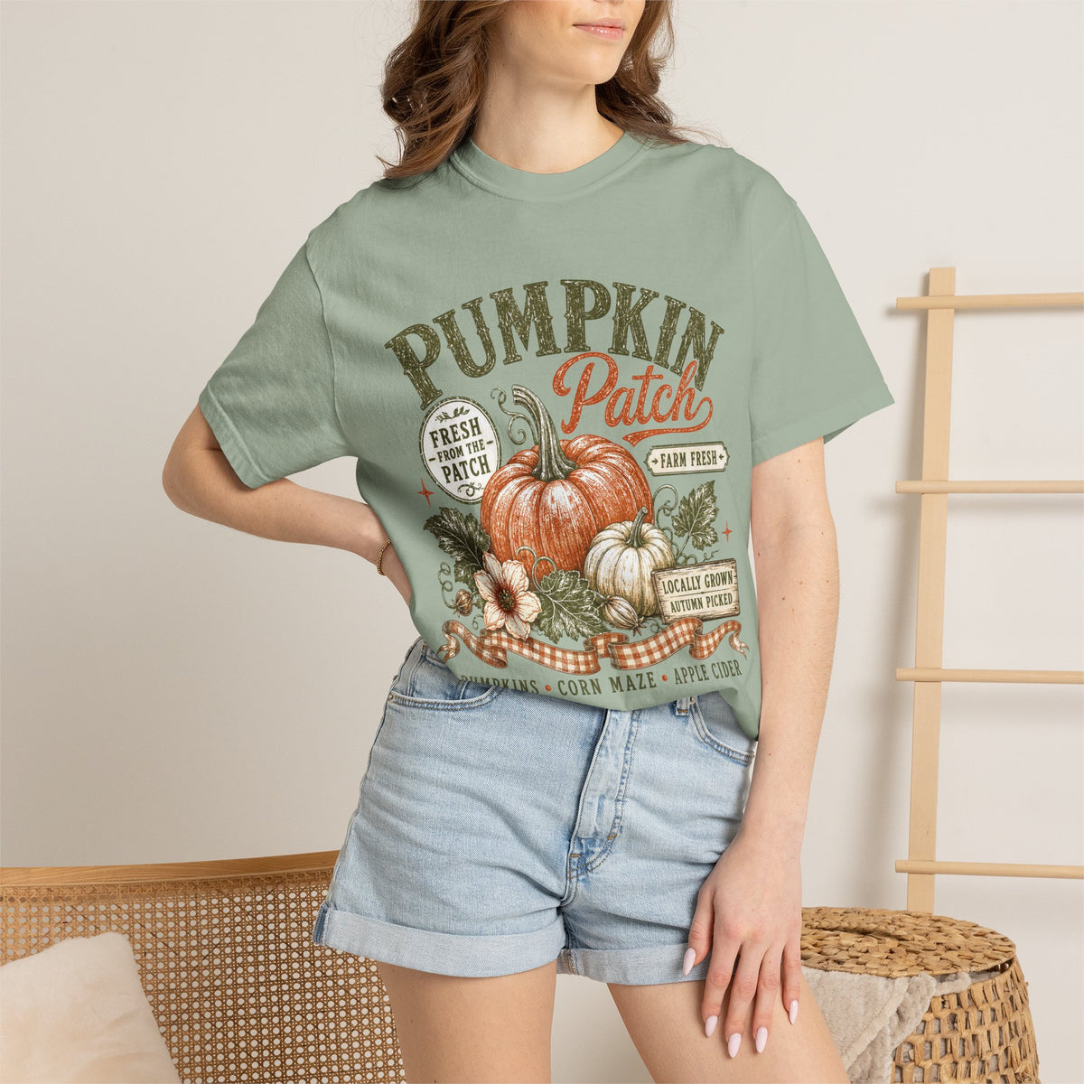 Pumpkin Patch T-Shirt — Vintage Fall Harvest Tee (Pumpkins • Apple Cider)