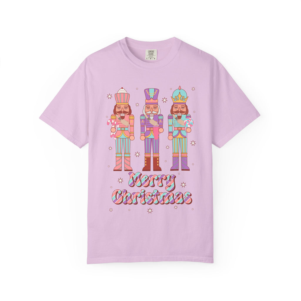 Nutcracker Trio Christmas T-Shirt — "Merry Christmas" Holiday Tee