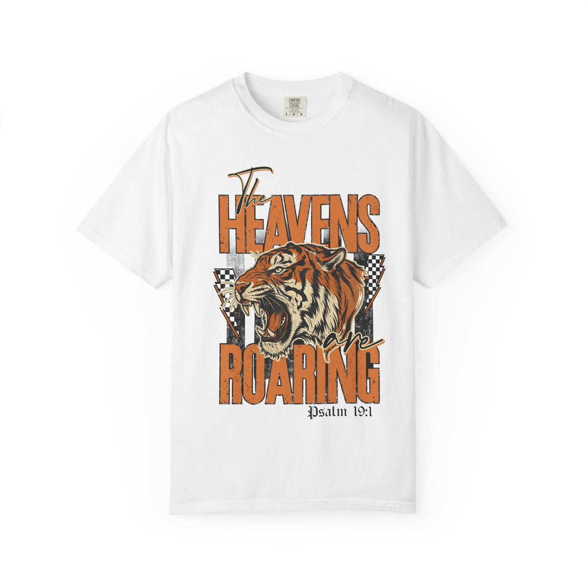 The Heavens Roaring Tiger T-Shirt – Psalm 19:1 Vintage Graphic Tee