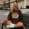 Pumpkin Season Sweatshirt - Leopard Bow Fall Crewneck