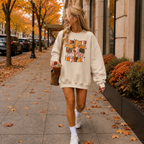 Thankful, Grateful, Blessed Thanksgiving Crewneck Sweatshirt
