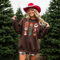 Christmas Holiday Icons Crewneck Sweatshirt