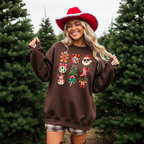 Christmas Holiday Icons Crewneck Sweatshirt