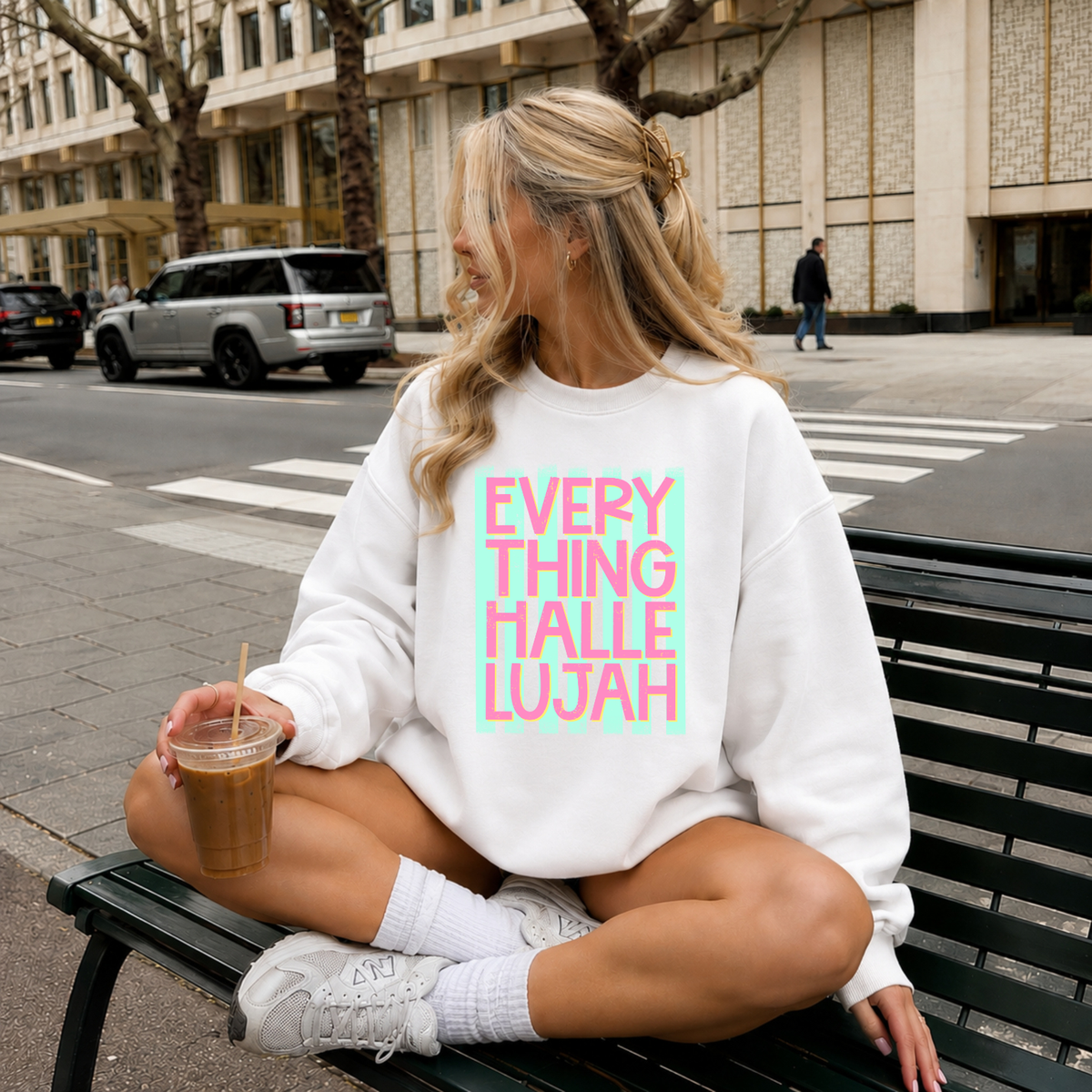 "Everything Hallelujah" Graphic Sweatshirt