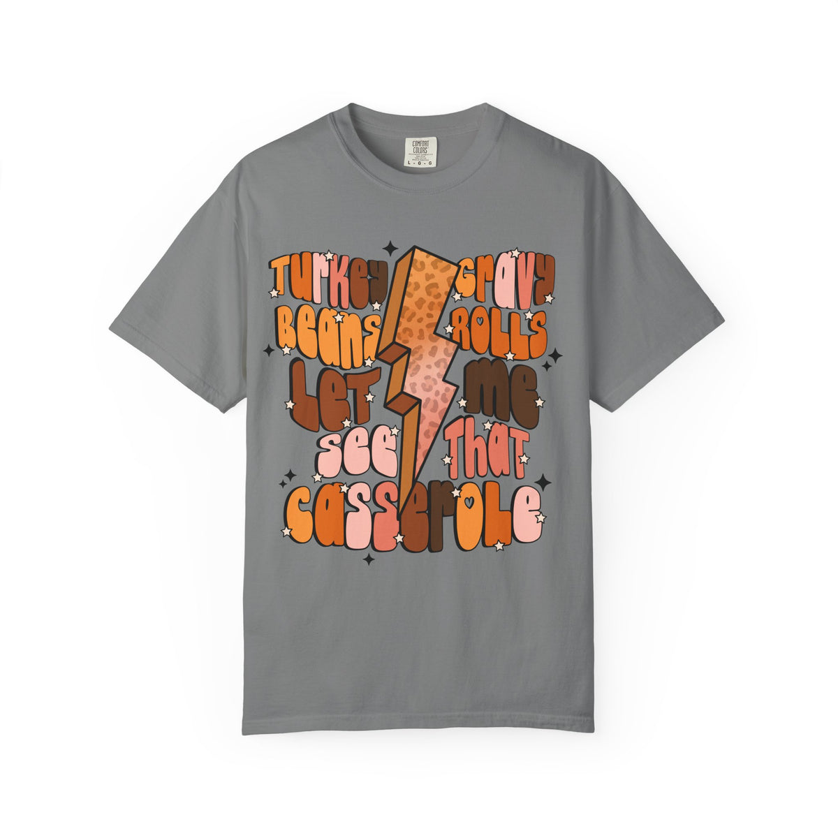 Thanksgiving T-Shirt — "Let’s See That Casserole" Retro Quote Tee