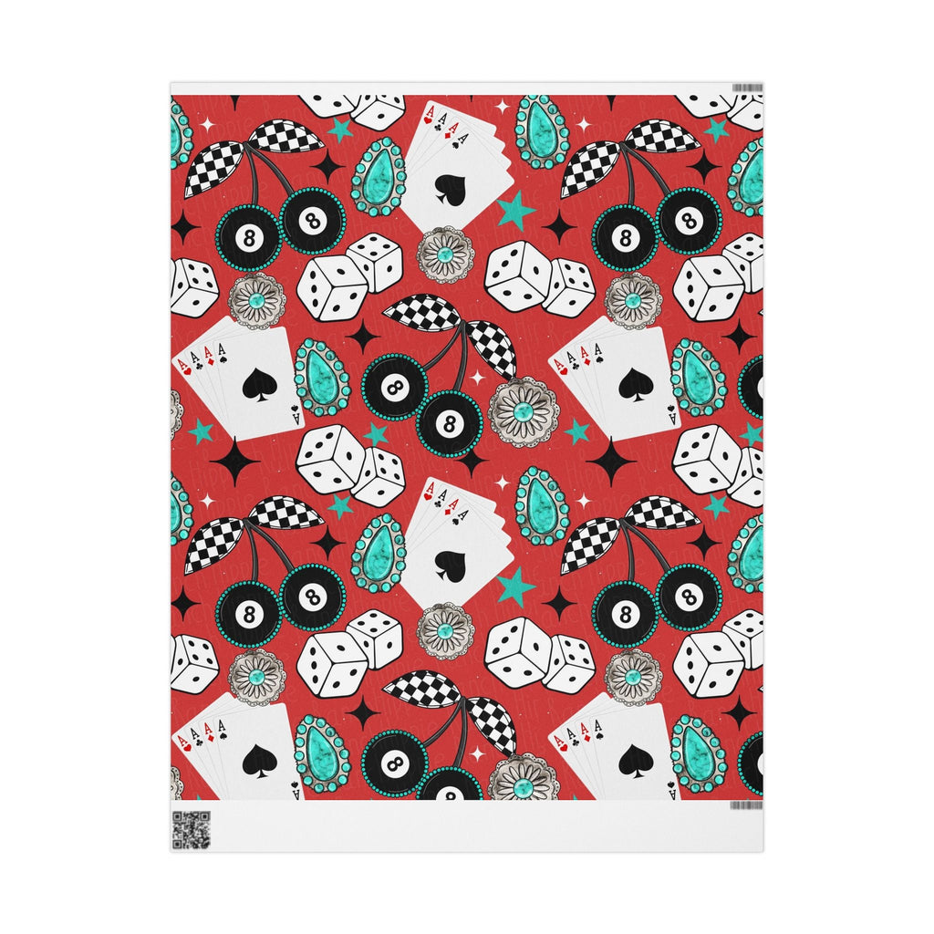 Casino Games Wrapping Paper
