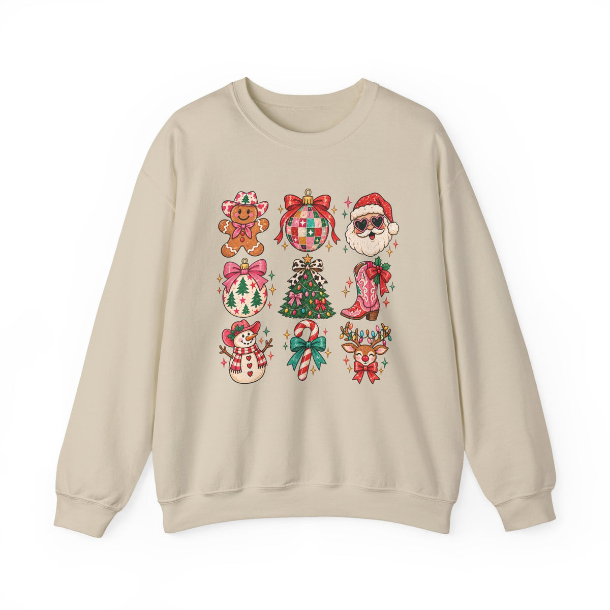 Christmas Holiday Icons Crewneck Sweatshirt