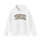 Tennessee Camo Hoodie – State Name Arch Graphic Hooded Sweatshirt