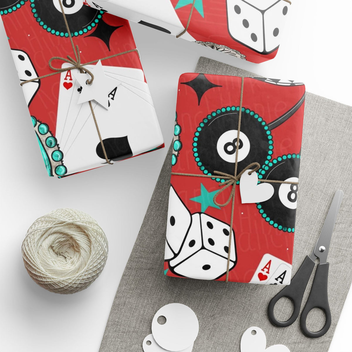 Casino Games Wrapping Paper