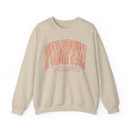 Pumpkin Season Crewneck Sweatshirt — Autumn Plaid Graphic