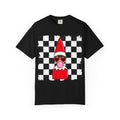 Checkerboard Elf T‑Shirt — Cute Bubblegum Elf Graphic Tee