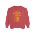 Pumpkin Season Sweatshirt — Striped Autumn Graphic Pullover