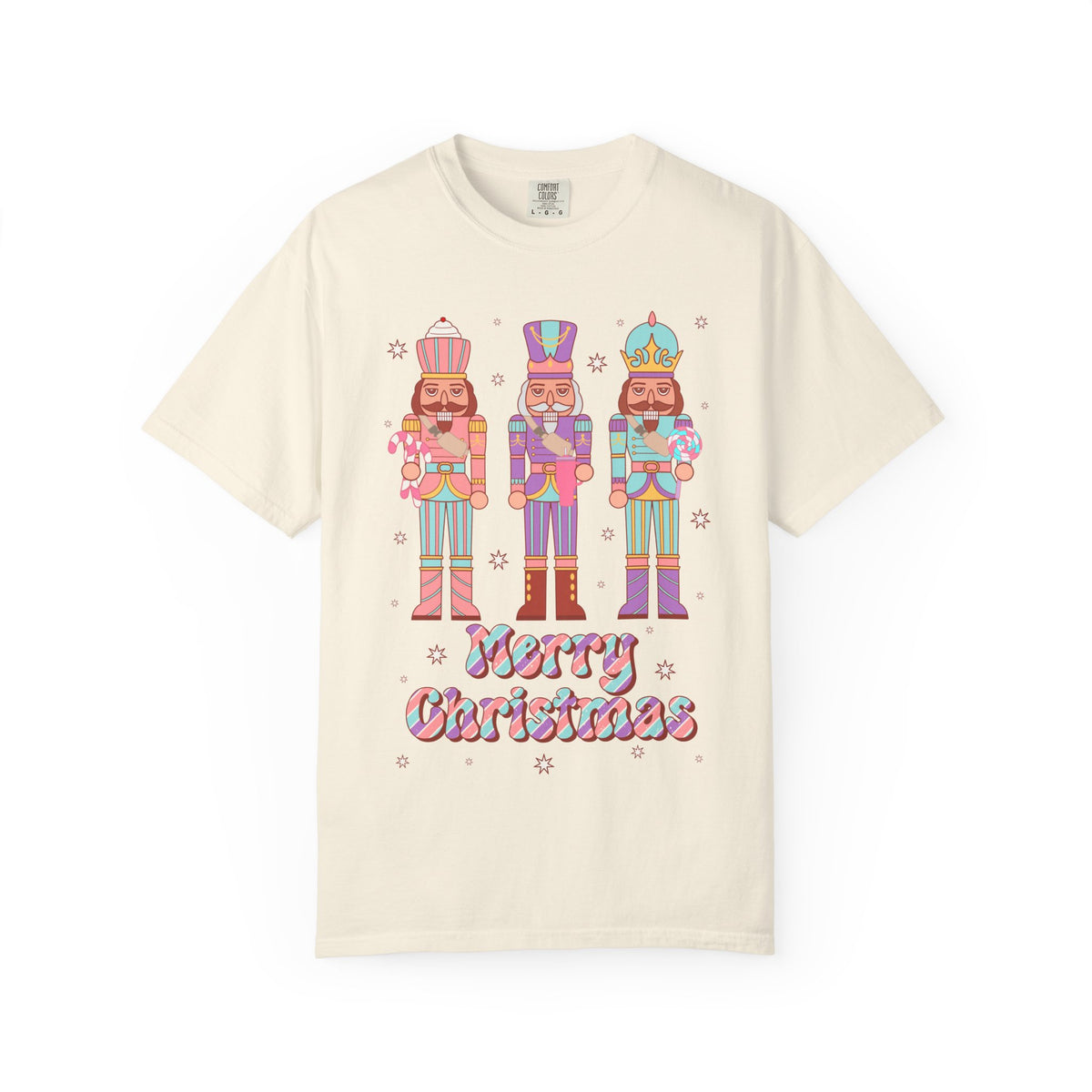 Nutcracker Trio Christmas T-Shirt — "Merry Christmas" Holiday Tee