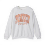 Pumpkin Season Crewneck Sweatshirt — Autumn Plaid Graphic