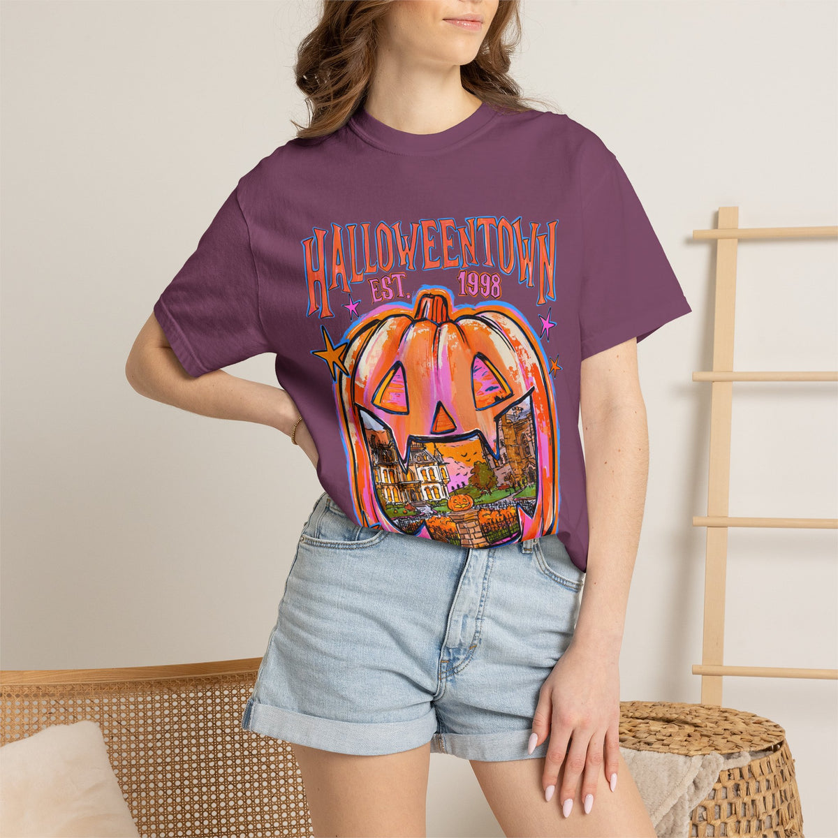 Halloween Town Vintage Pumpkin T-Shirt
