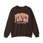 Pumpkin Season Crewneck Sweatshirt — Autumn Plaid Graphic