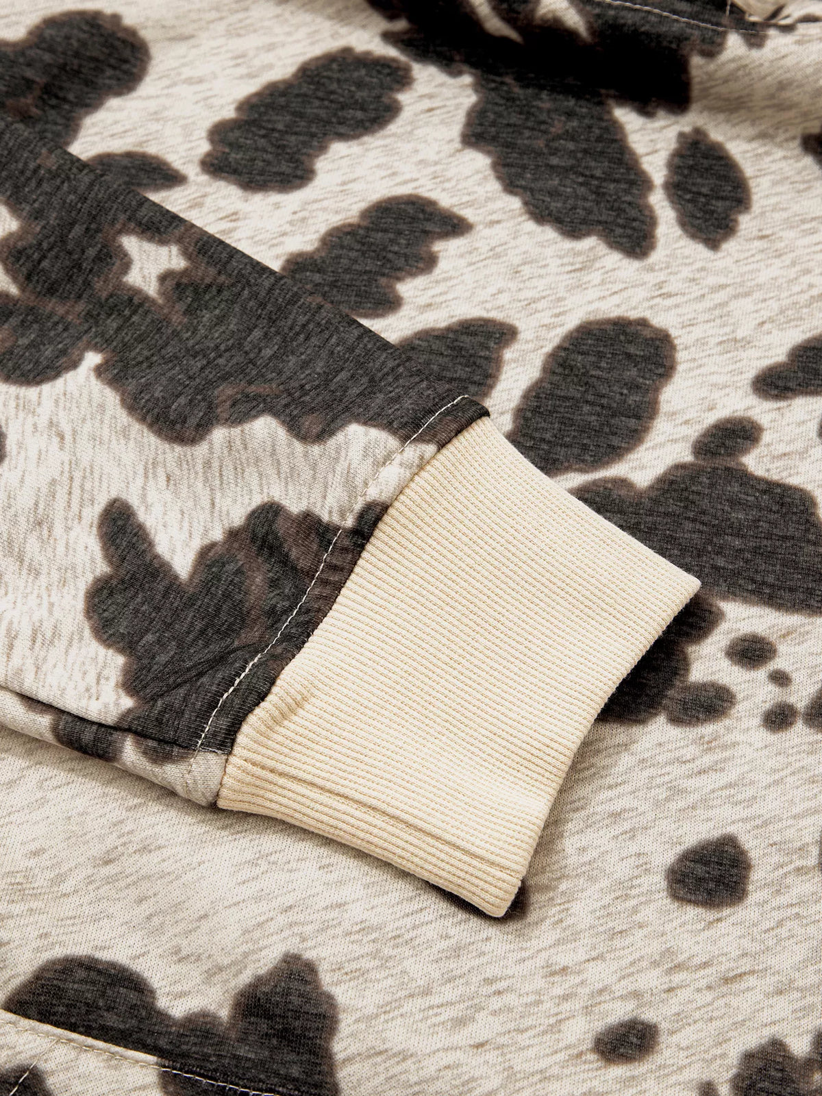 Multicolour Western Print Long Sleeve Pocket Regular Fit Hoodie