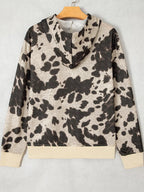 Multicolour Western Print Long Sleeve Pocket Regular Fit Hoodie